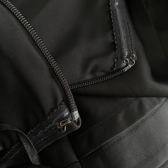 BCBGMaxAzria Aurelia Black Satin Mini Dress 4 - Picture 11 of 14